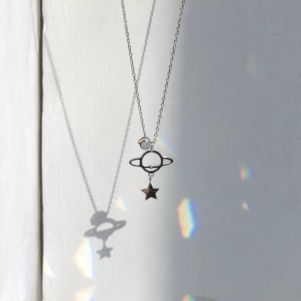 💎✨ 925 Space Girl Necklace - Picture 3 of 4